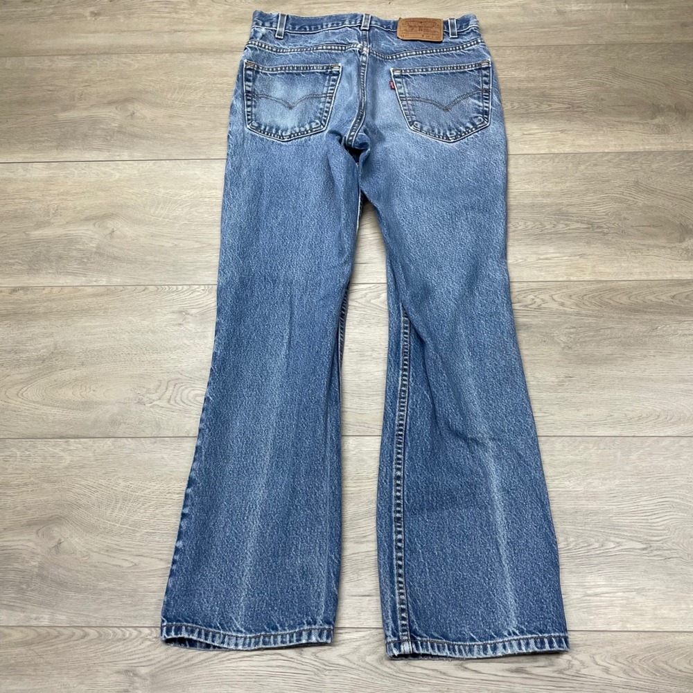 Levi's 517 Boot Cut Jeans Mens 34x32 Blue Vintage USA Made Denim - Picture 9 of 12